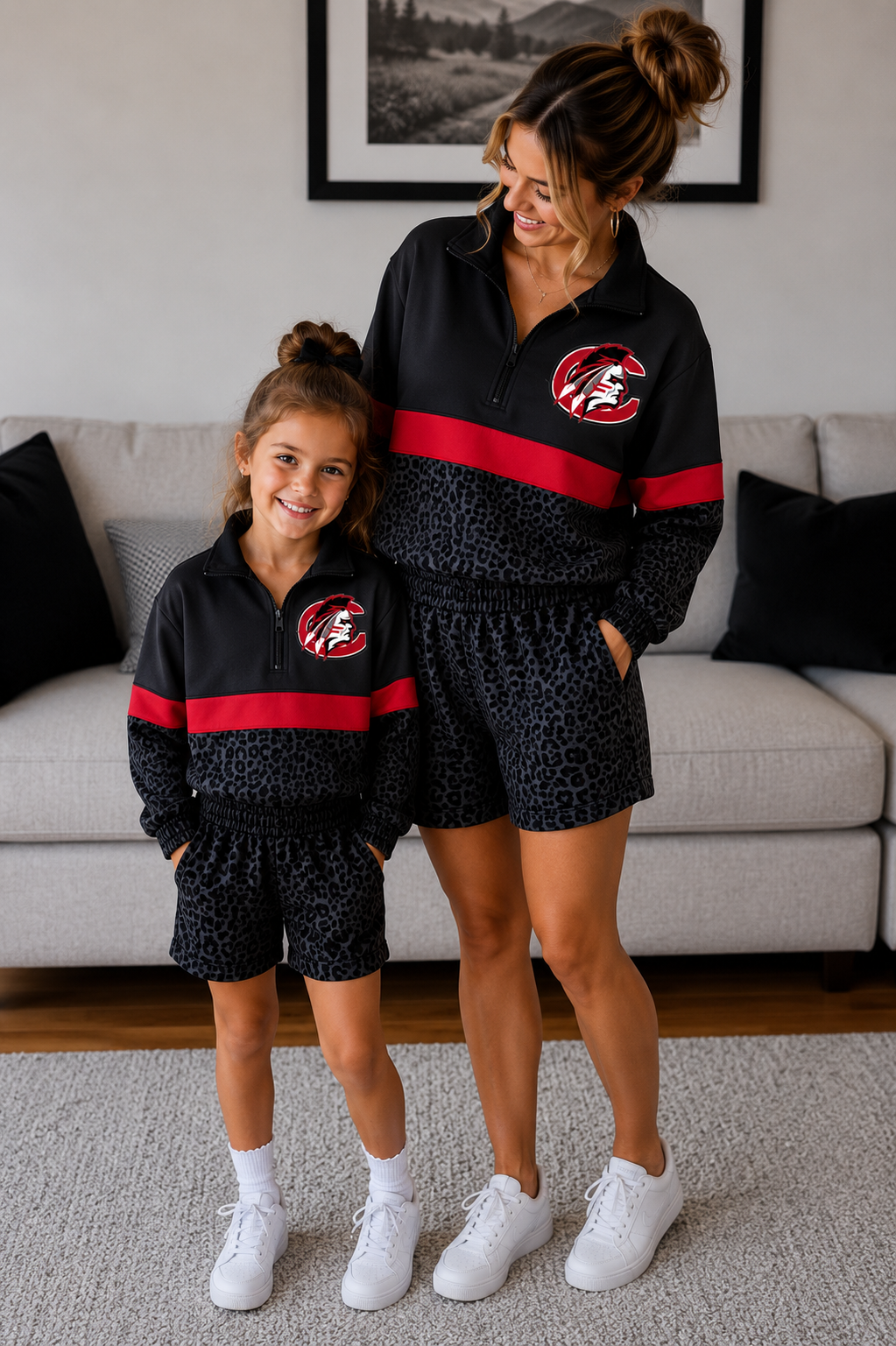 ADULTS CENTRAL LEOPARD PULLOVER