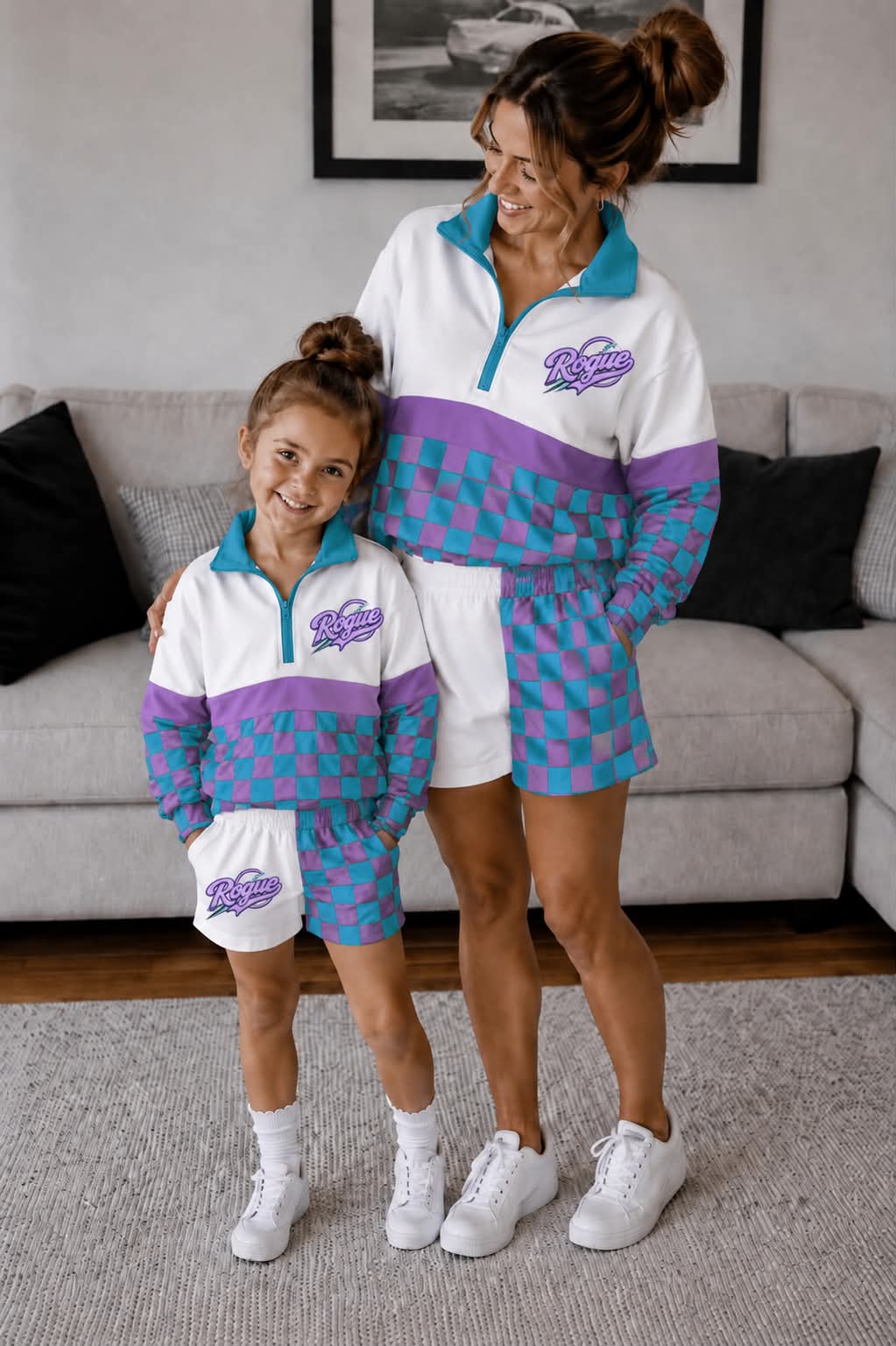 ADULTS ROGUE CHECKERED PULLOVER