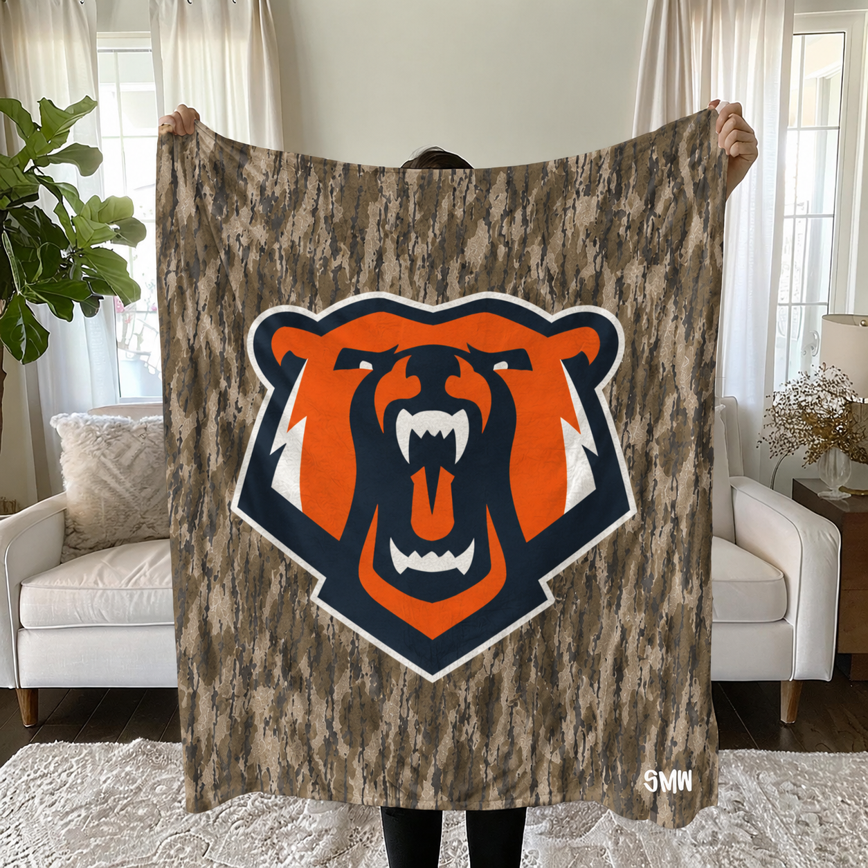 Union Camo Large Logo Blanket