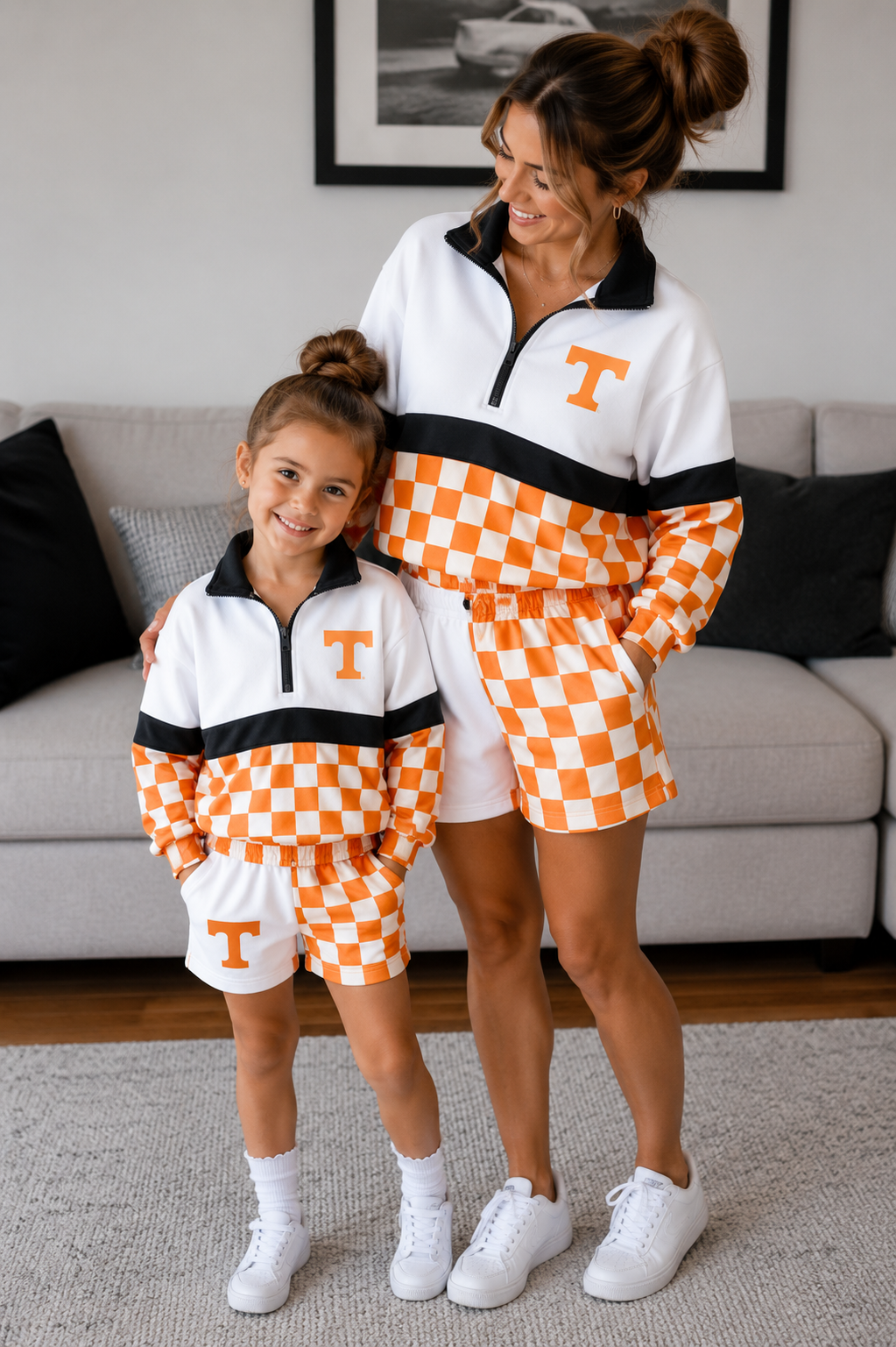 ADULTS TENNESSEE CHECKERED PULLOVER