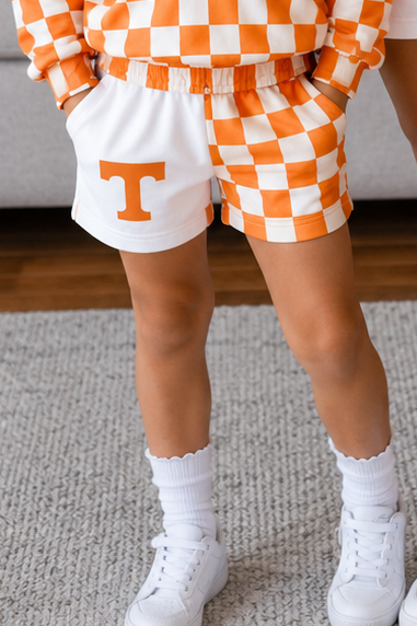 ADULTS TENNESSEE CHECKERED SHORTS