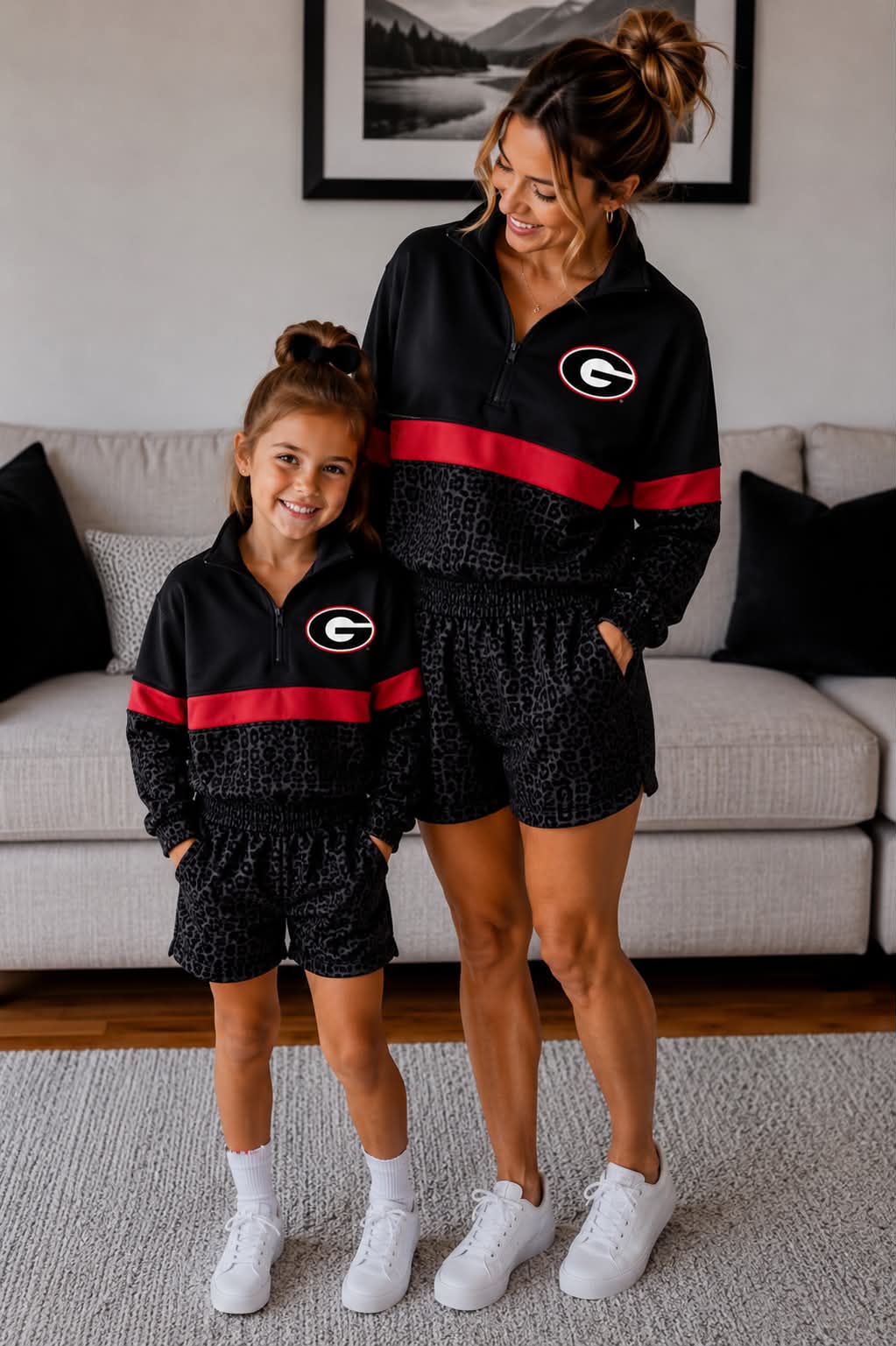 KIDS GEORGIA LEOPARD PULLOVER