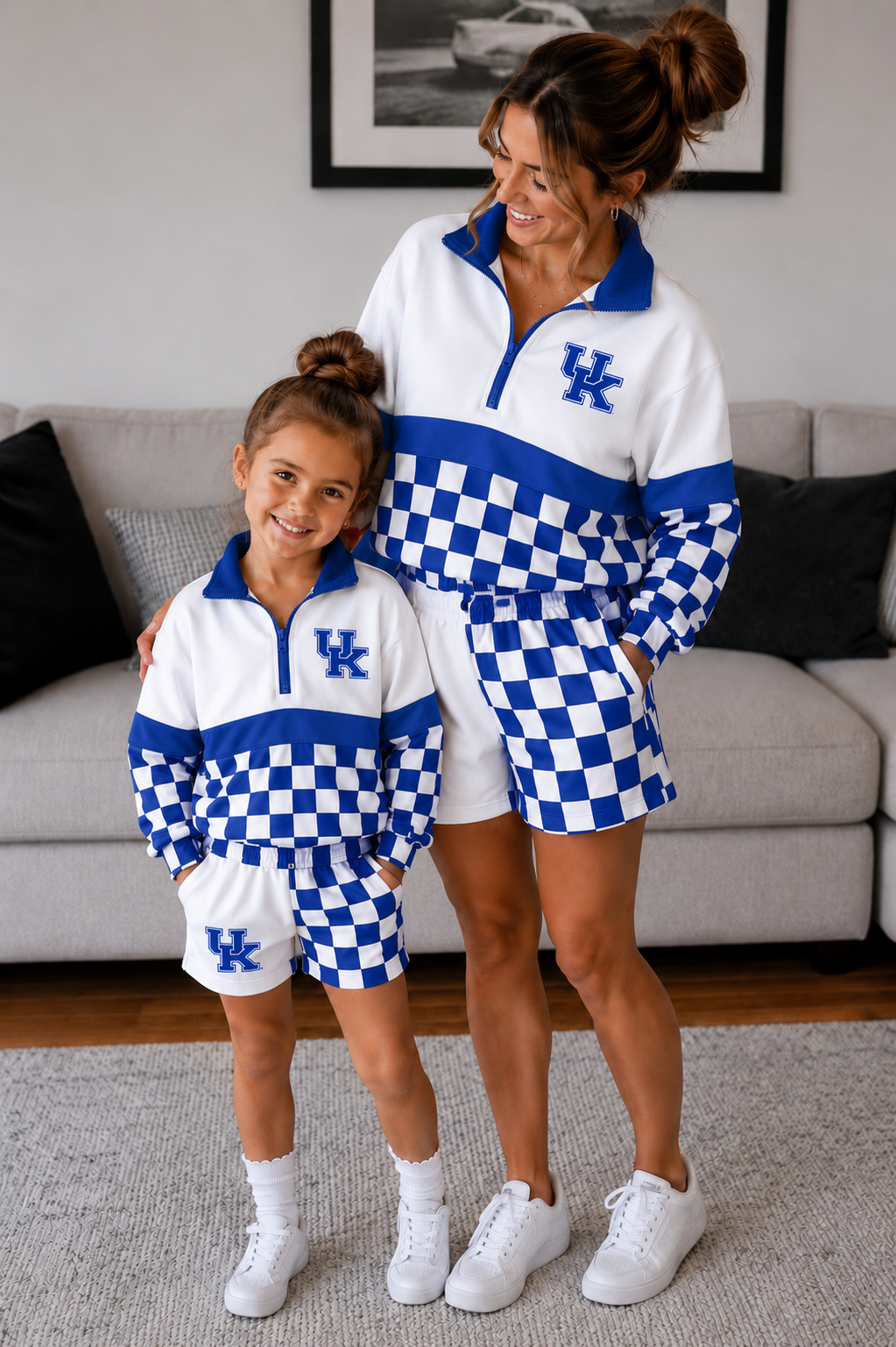 KIDS KY CHECKERED PULLOVER