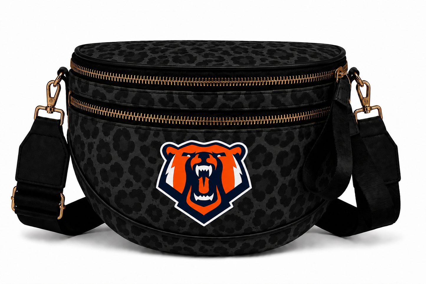 Black Leopard Union Bum Bag
