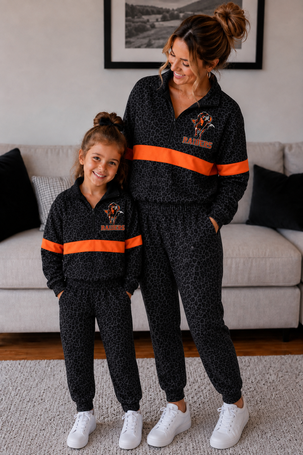 ADULTS LEOPARD JOGGERS